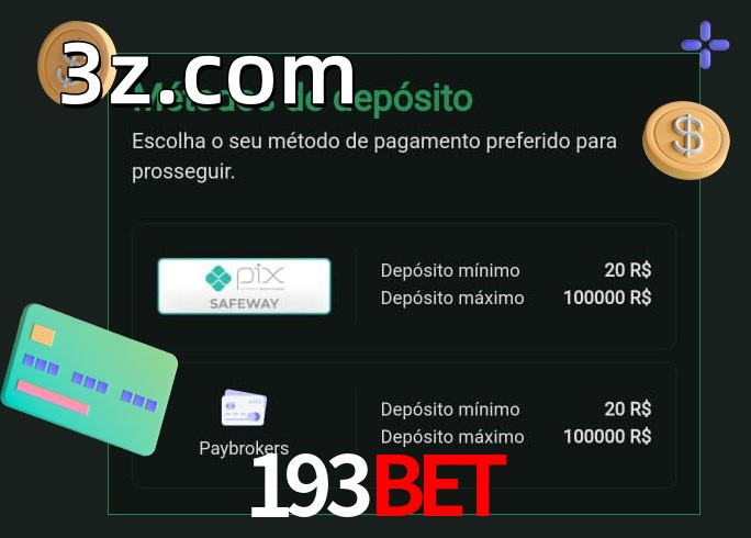 O cassino 193BETbet oferece uma grande variedade de métodos de pagamento